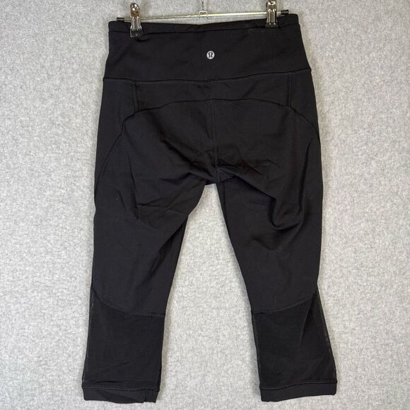Lululemon Athletica Women's Size 6 Cropped High Waisted Leggings Pants - Picture 4 of 7